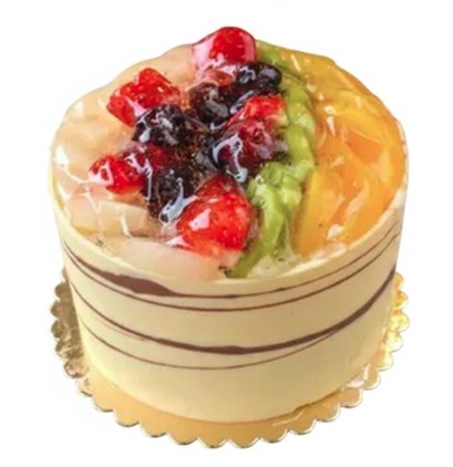 4 ile 6 kişilik karışık mevsim meyveli yaş pasta